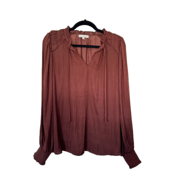 Tops - Madison d’amelie Blouse Burgundy